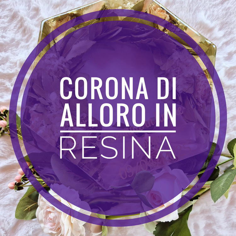 Conservazione corona di alloro in resina