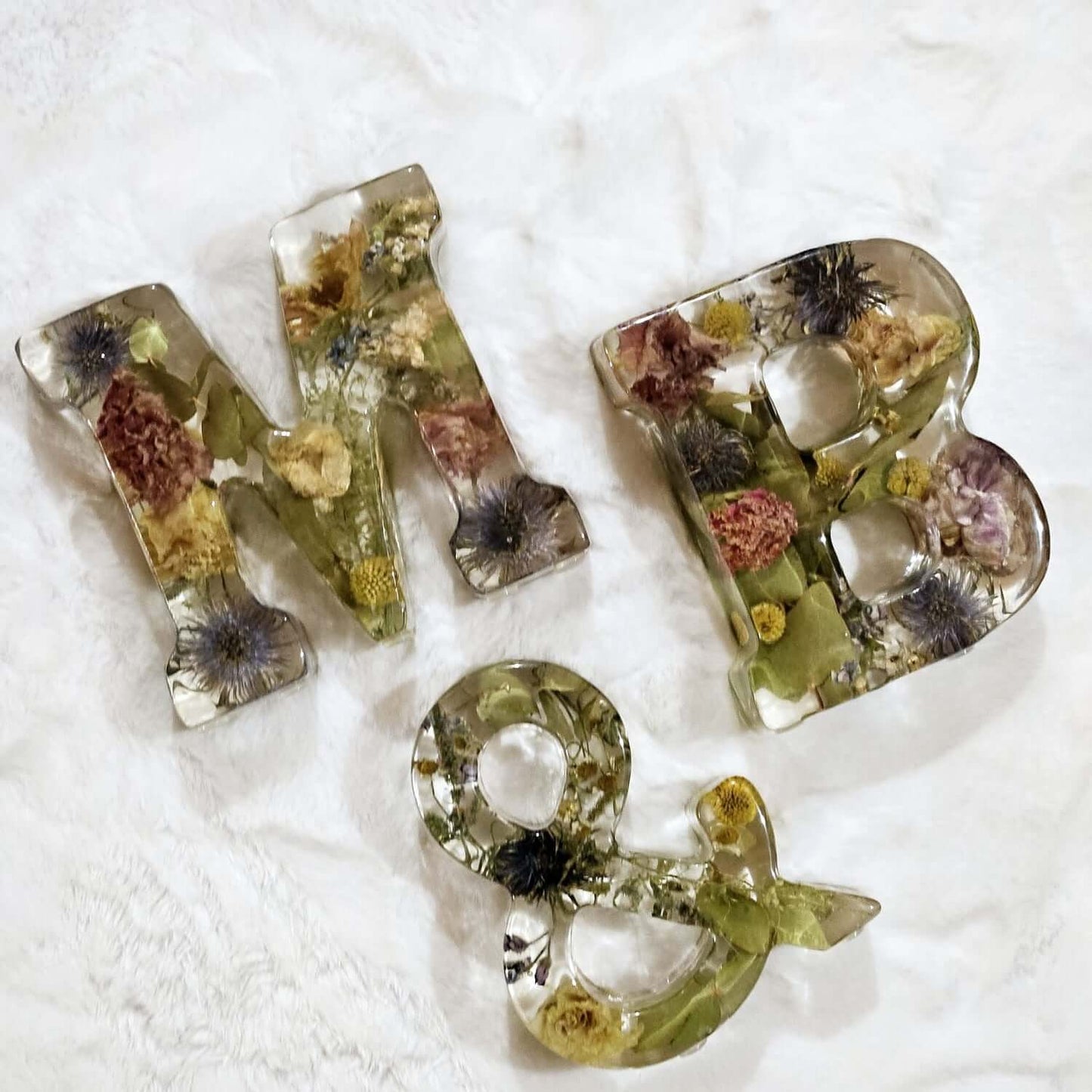 Resin bridal bouquet storage - Prism ring holder