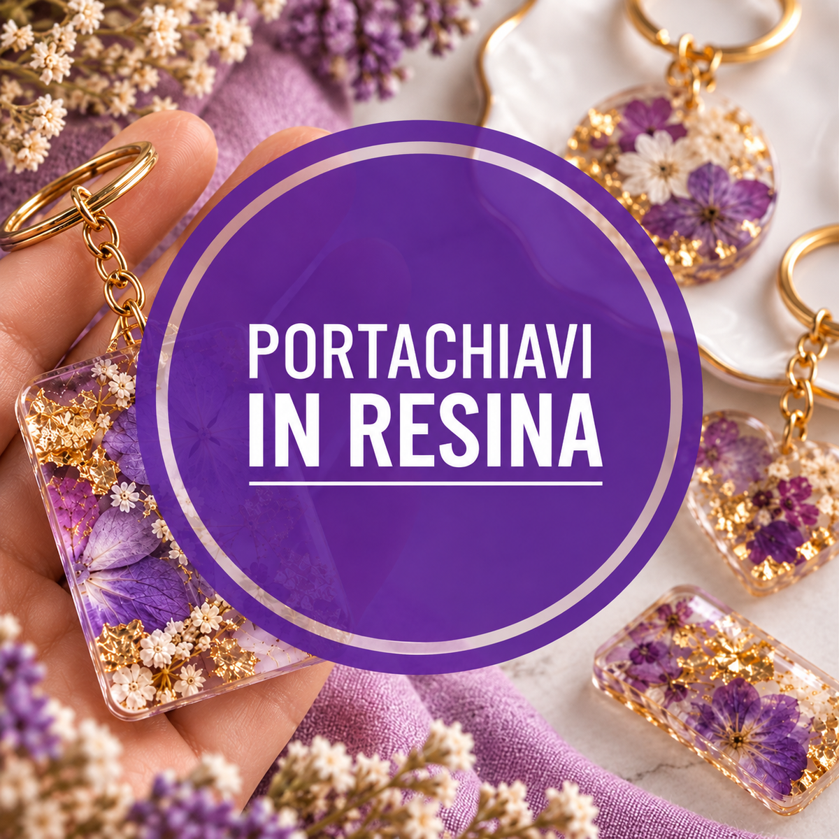 Portachiavi in resina