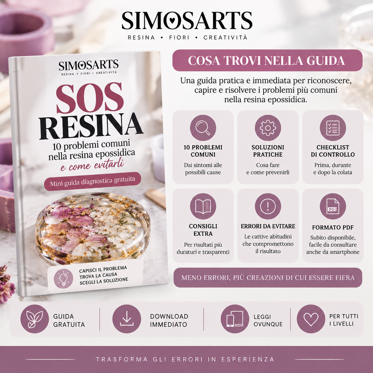 SOS Resina | 10 errori comuni nella resina epossidica