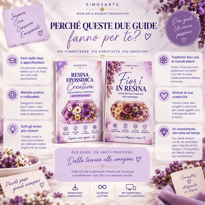 Resina & Fiori – Il Percorso Completo | 2 Guide Digitali SimosArts
