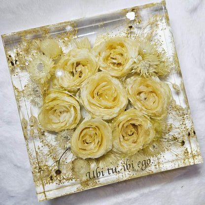 Resin bouquet preservation - square shape