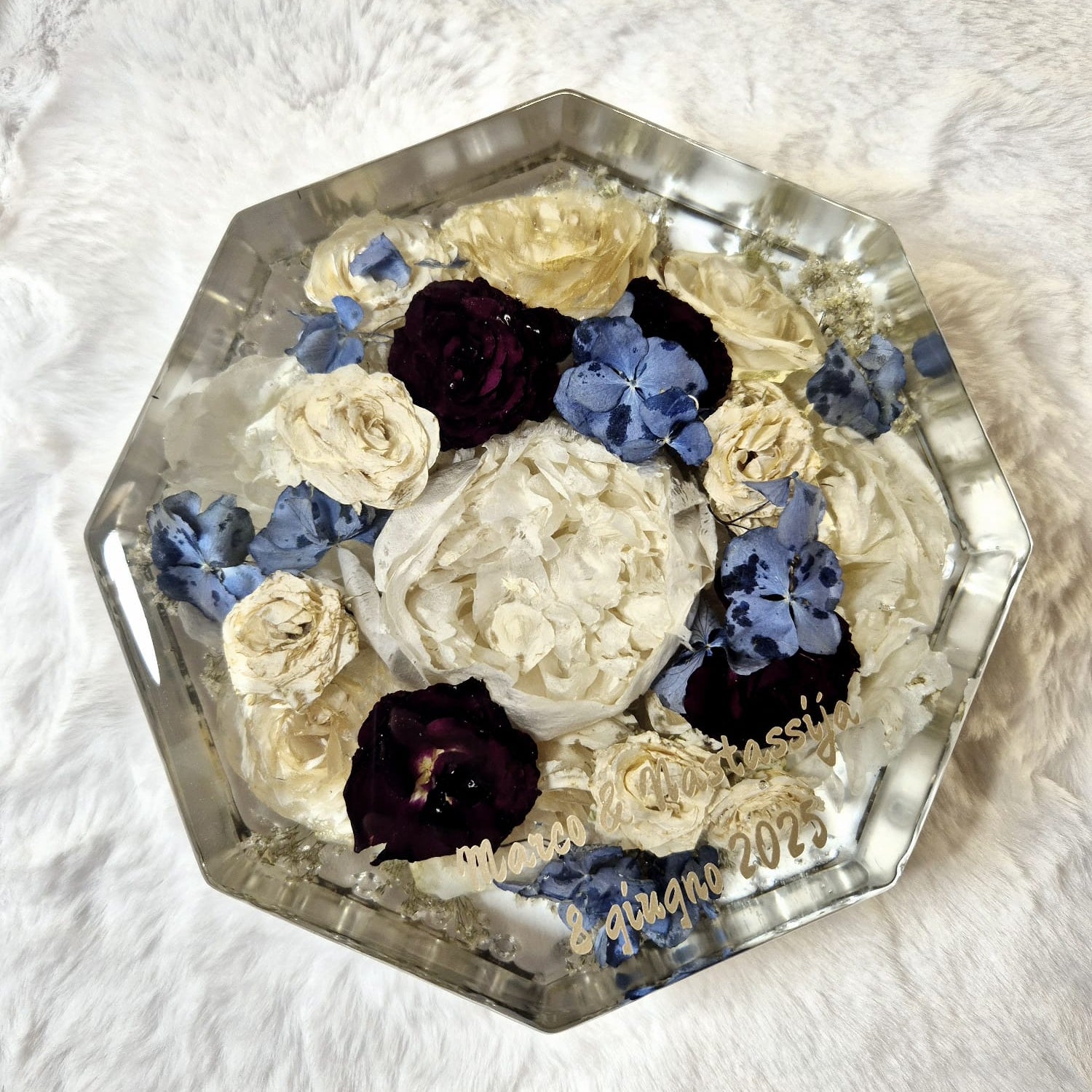 ottagono grande resina