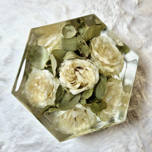 Conservazione bouquet sposa - forma esagonale