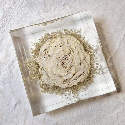 Conservazione bouquet sposa - forma quadrata