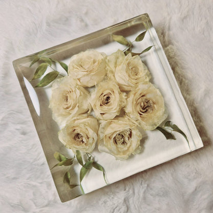 Conservazione bouquet sposa - forma quadrata