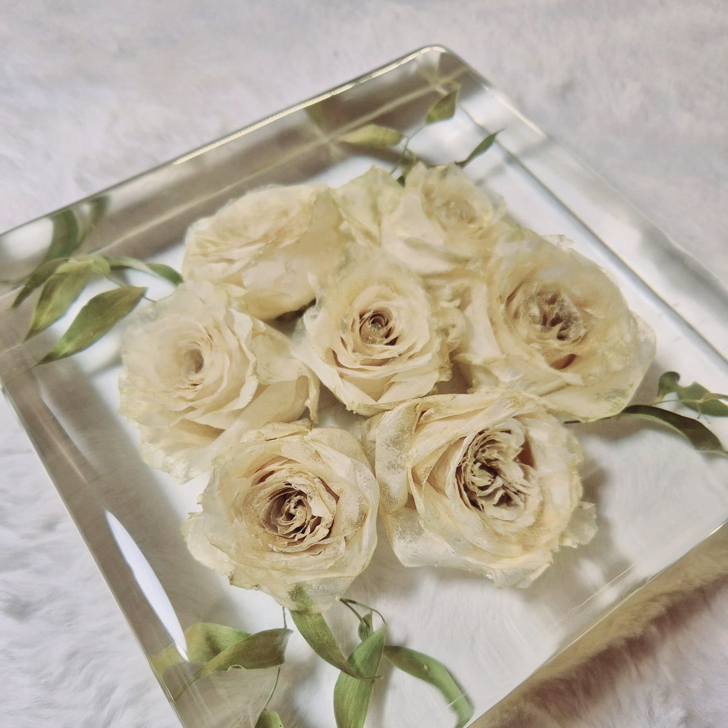 Conservazione bouquet sposa - forma quadrata