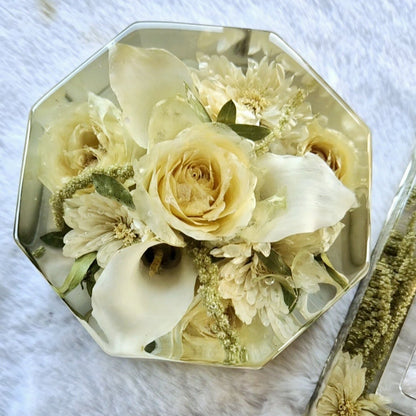 Conservazione bouquet sposa - forma Ottagonale