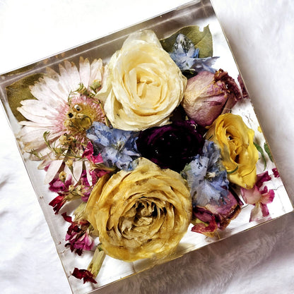 Conservazione bouquet sposa - forma quadrata