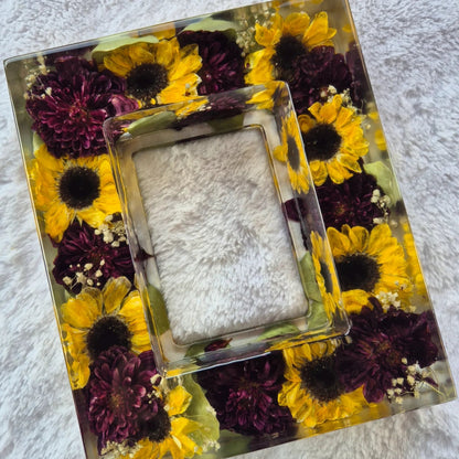 Conservazione bouquet in resina - Cornice jumbo per foto 13x18