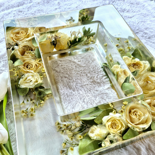 Conservazione bouquet in resina - Cornice jumbo per foto 13x18