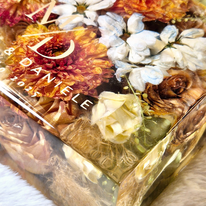 Conservazione bouquet sposa - forma quadrata