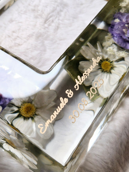 Conservazione bouquet in resina - Cornice jumbo per foto 13x18