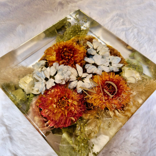 Conservazione bouquet sposa - forma quadrata