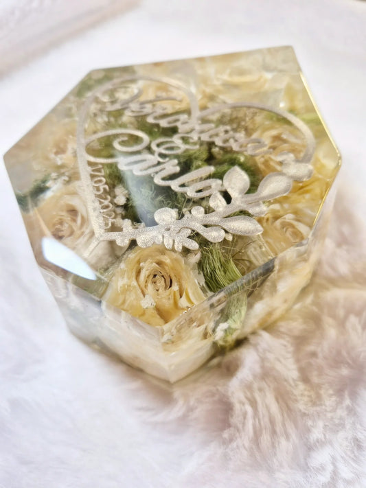 Conservazione bouquet sposa - forma gemma